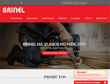 Tablet Screenshot of brinel.com.br